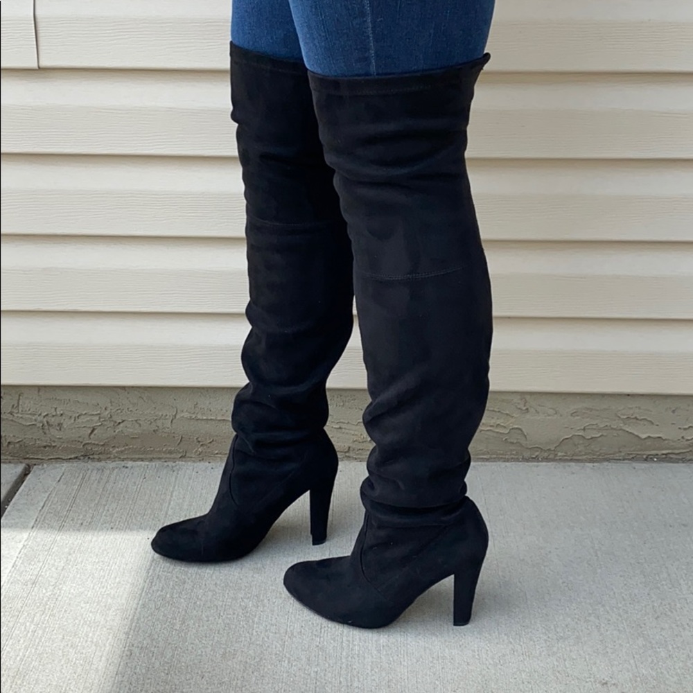 Steve Madden “Gorgeous” Thigh High Suede Boot -NEW